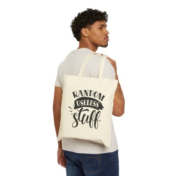 Random Useless Stuff Quotes - Cotton Canvas Tote Bag