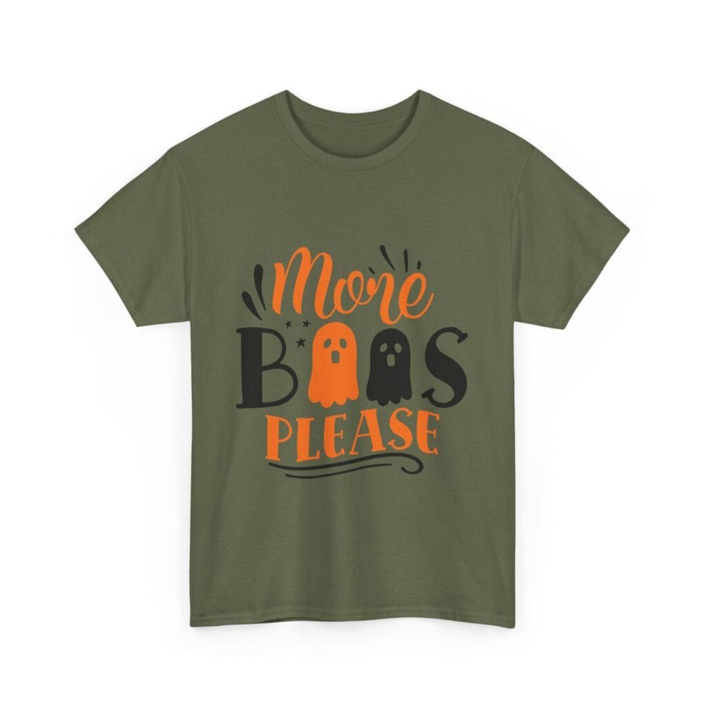 More Boos Please Quotes - Halloween Edition Unisex Heavy Cotton Tee image More Boos Please Quotes - Halloween Edition Unisex Heavy Cotton Tee